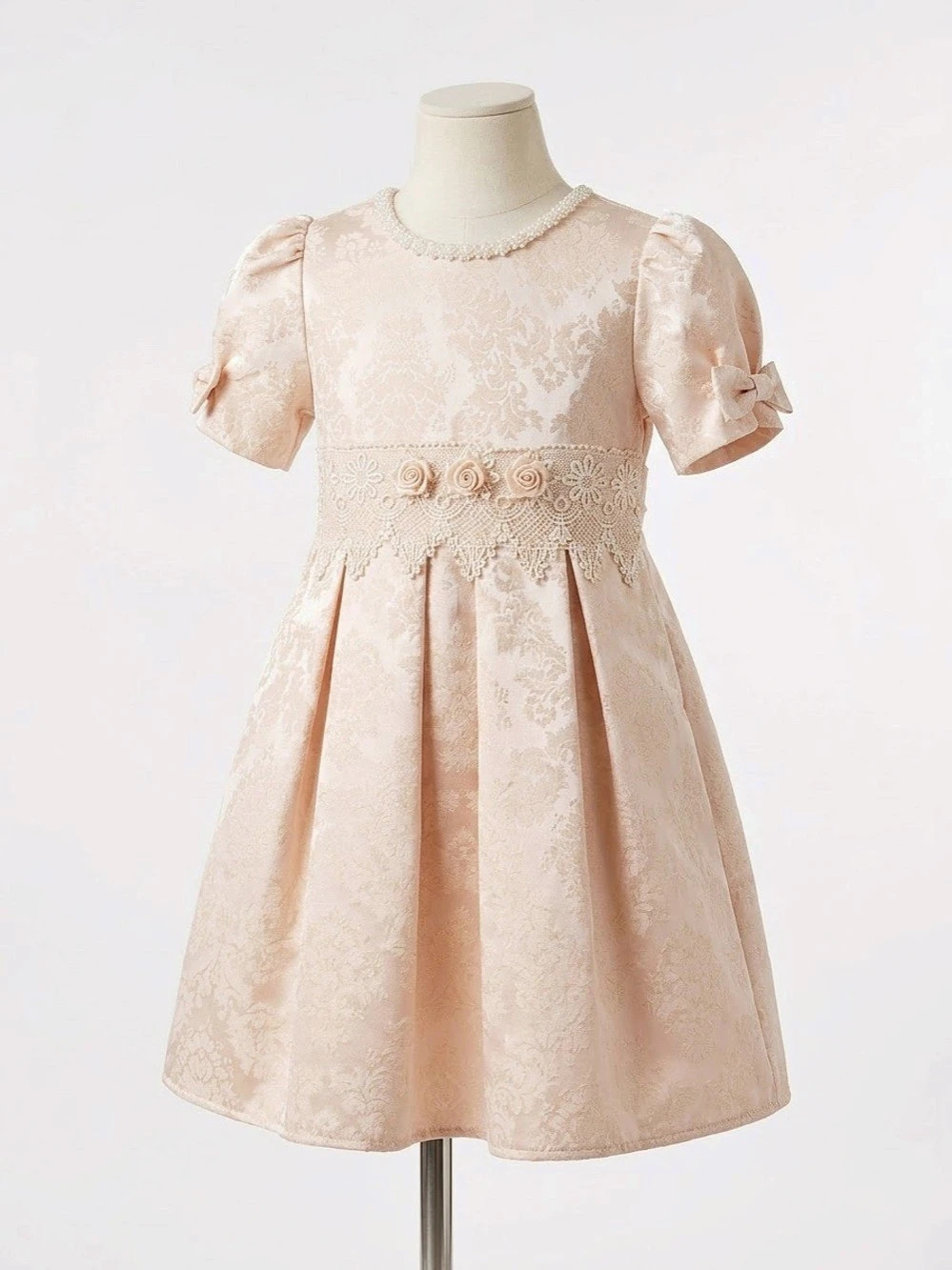 Kids Time Floral Jacquard Formal Dress Girls 1C Like New